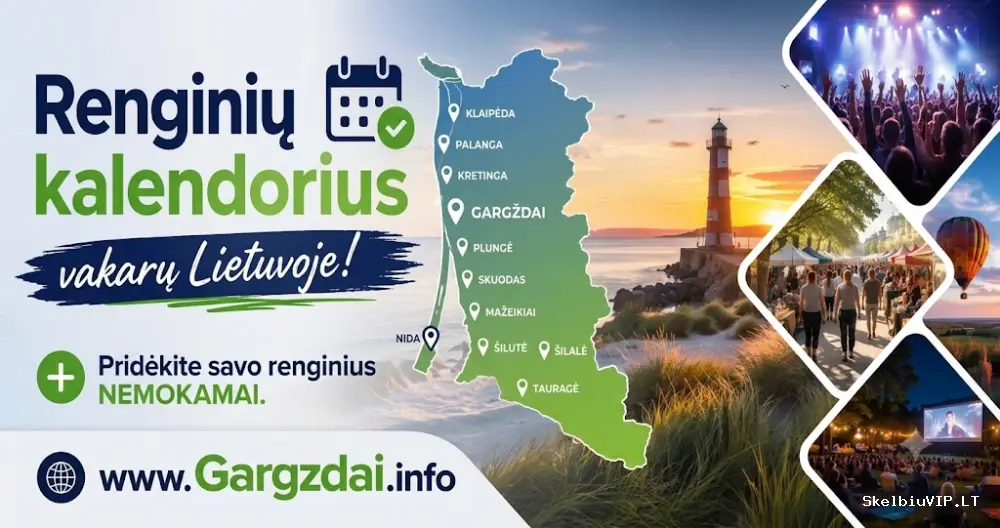 Renginių kalendorius www.Gargzdai.info