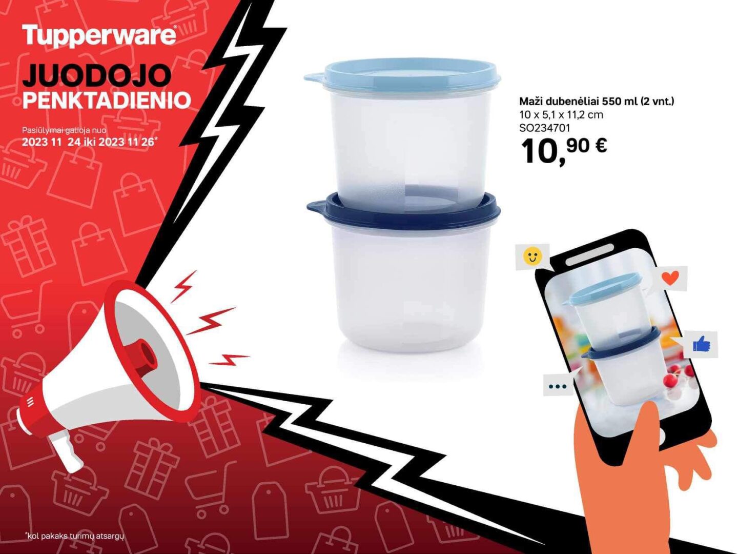 Tupperware Juodasis penktadienis