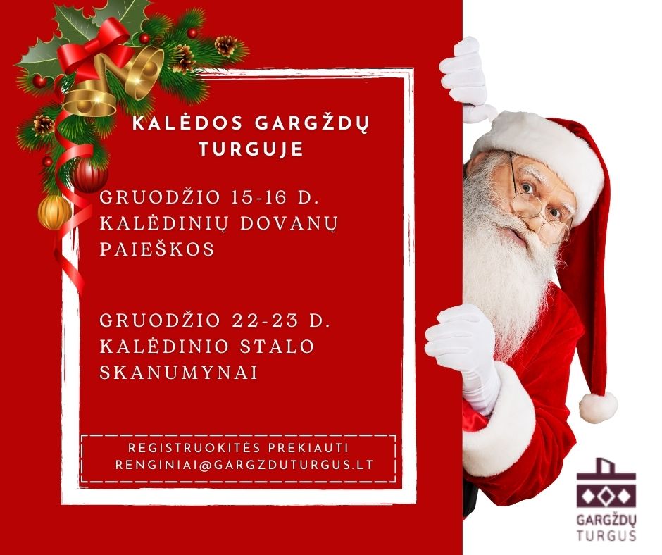 „Kalėdinių dovanų paieškos“ Gargždų turguje
