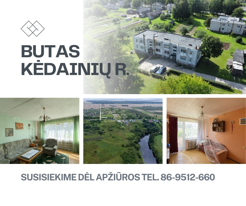 2 kambarių butas Kėdainių raj. Pagirių mst.
