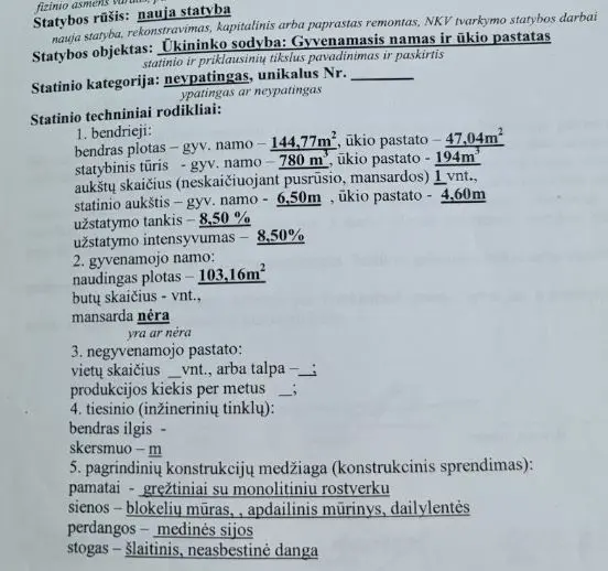Utenos r. sav., Avietynės vs., žemės ūkio paskirties sklypas su statybos leidimu