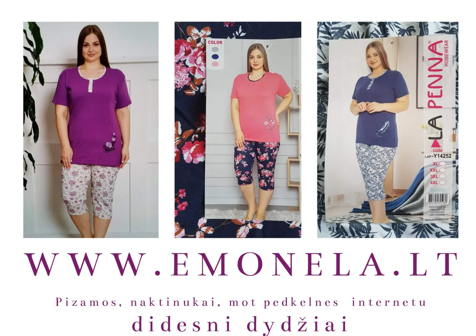 PIŽAMOS MOTERIŠKOS po 12 Eur