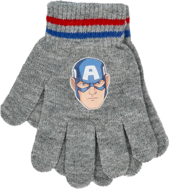 Avengers pilkos plonos pirštinės