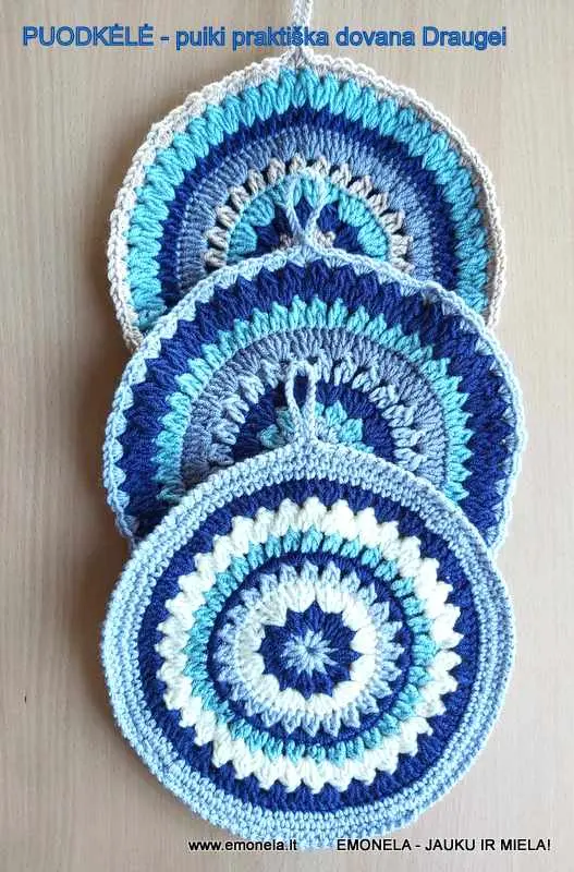 PUODKĖLĖ MANDALA -praktiška virtuvės dekoracija