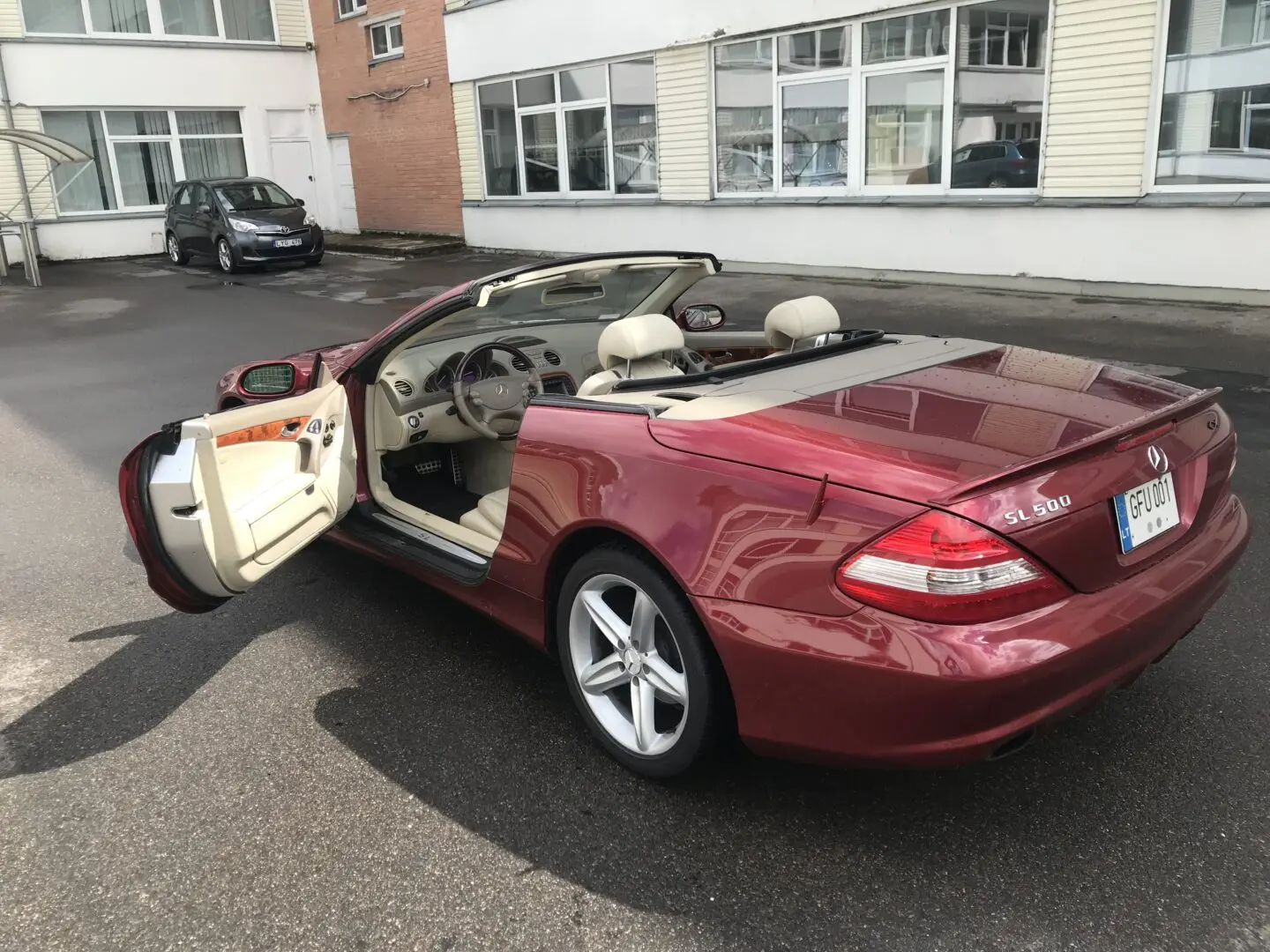 Mercedes-benz 500 SL Kabrioletas 2003-11 m. 5.0 benzinas-dujos. 225 kw. TA 2026-01 m. Automatas Klaipeda