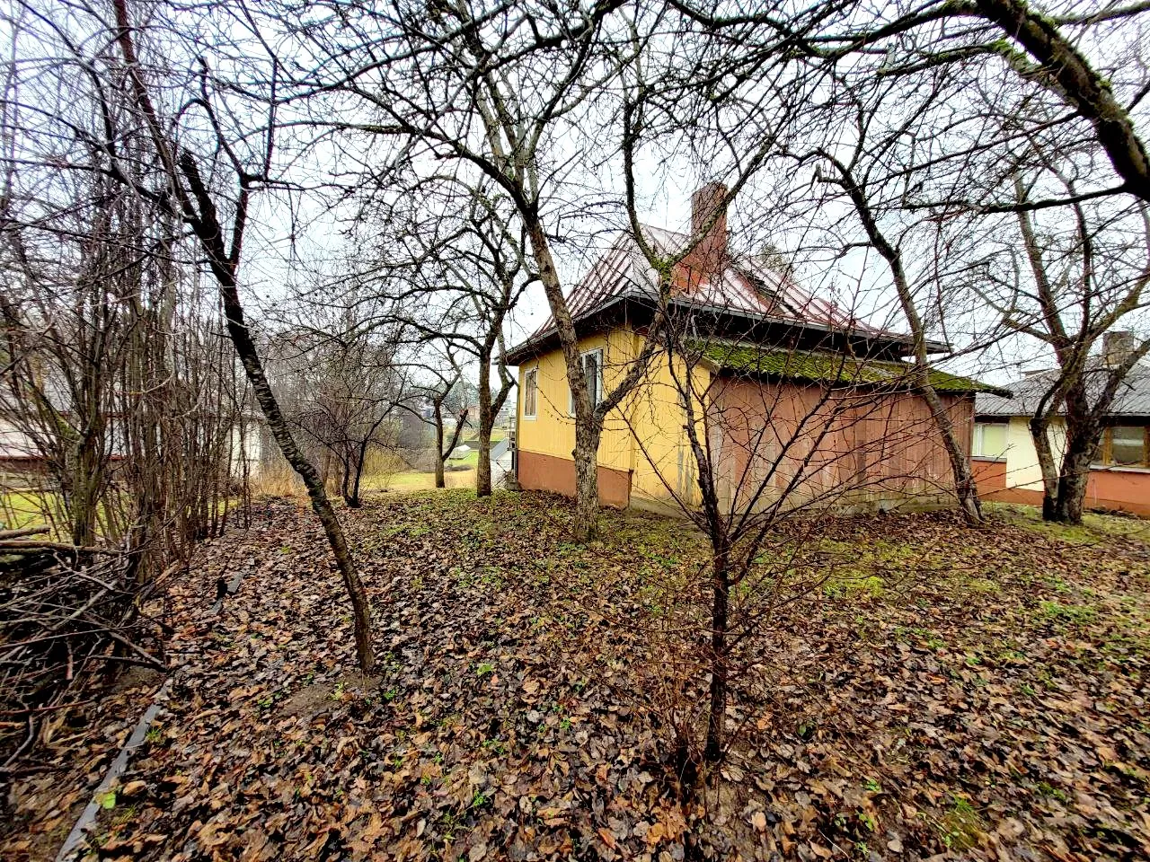 Sodo namas su ūkiniu pastatu ir vaismedžių sodinuku. Alytaus raj., Jurkionys, Gandrų g. 10