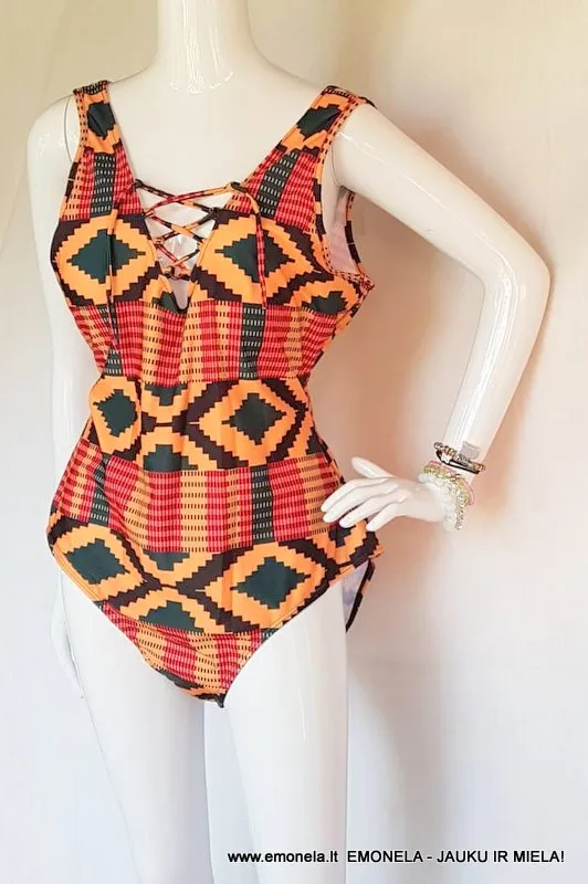Maudymosi kostiumėlis KAMILĖ, 4 XL, vientisas