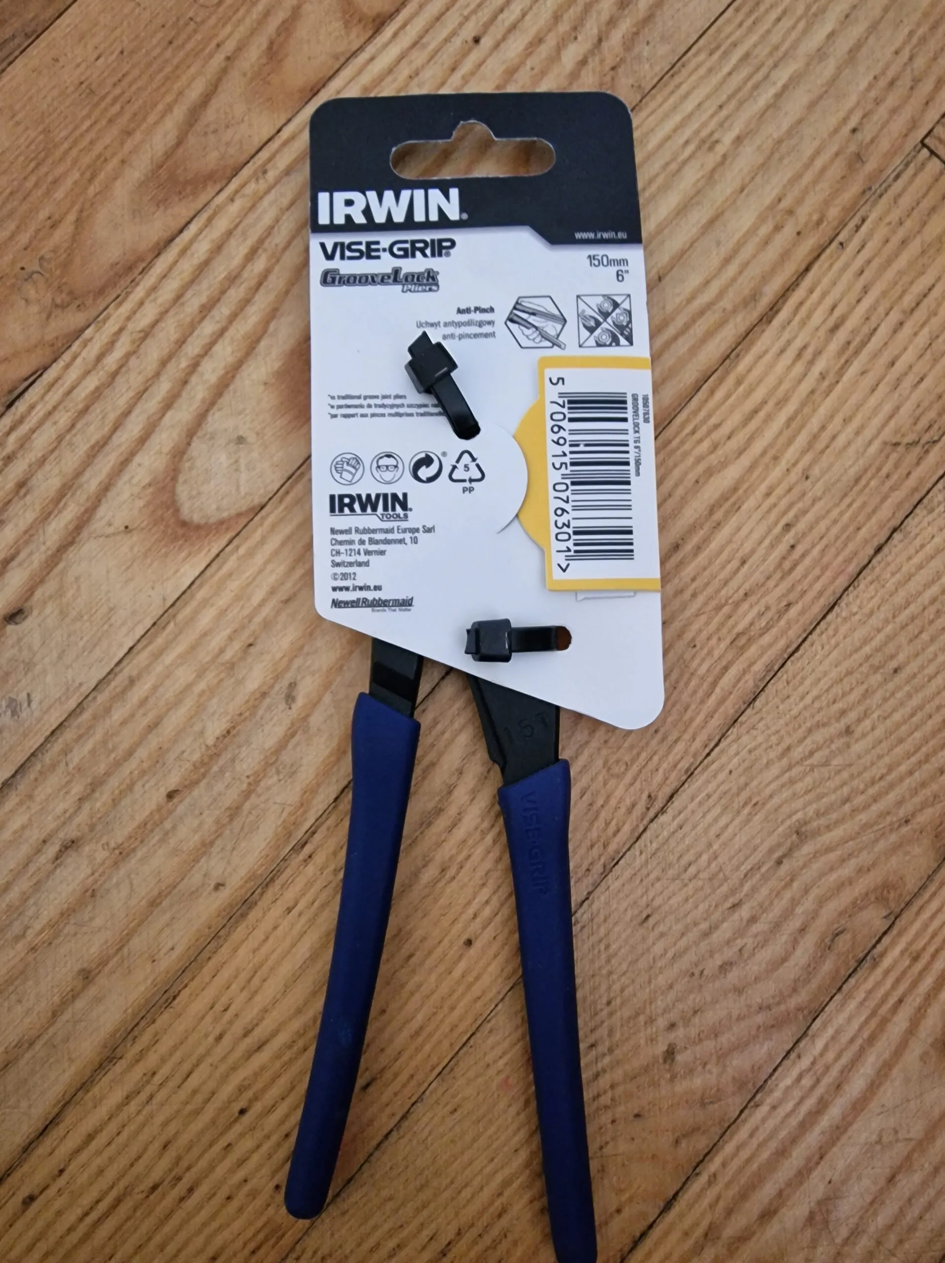 Naujos santechnines reples 150 mm, Irwin