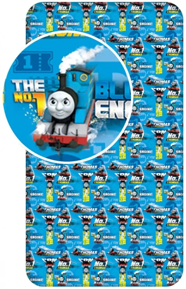 Paklodė su guma Thomas and Friends Blue Engine