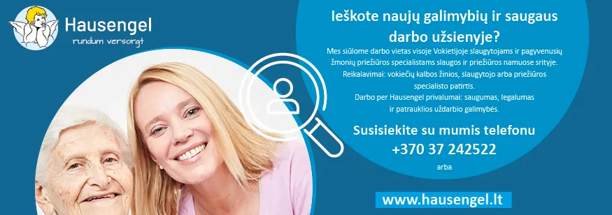 Darbas slaugoje Vokietijoje