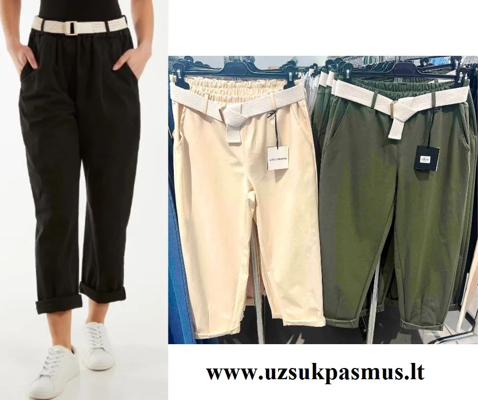 Mom fit stiliaus kelnės