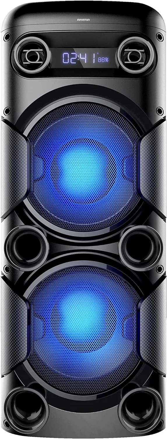 Nešiojamos Bluetooth garso kolonėlės Infiniton K180 Juoda 180 W
