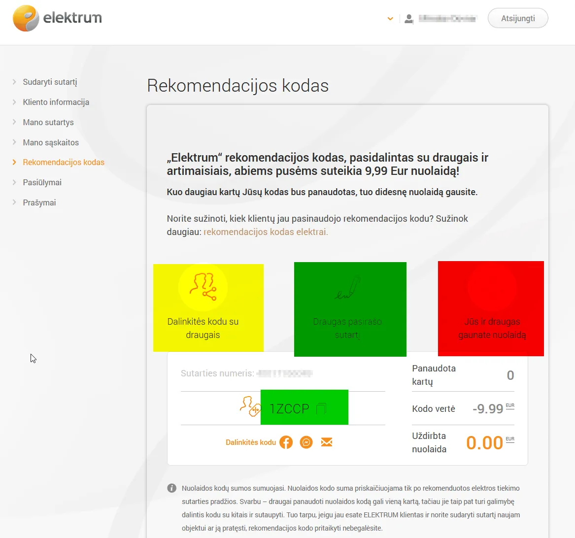 Elektrum Lietuva 10 EUR nuolaidos kodas tau ir tavo draugams - 1ZCCP