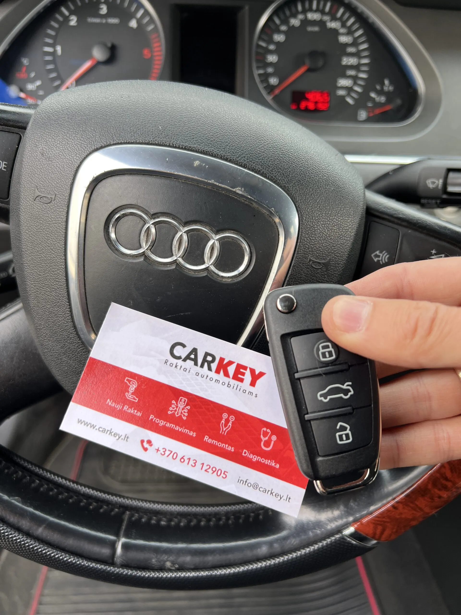 Audi, VW, Skoda, Seat, Porsche Automobilio Raktas KLAIPĖDA