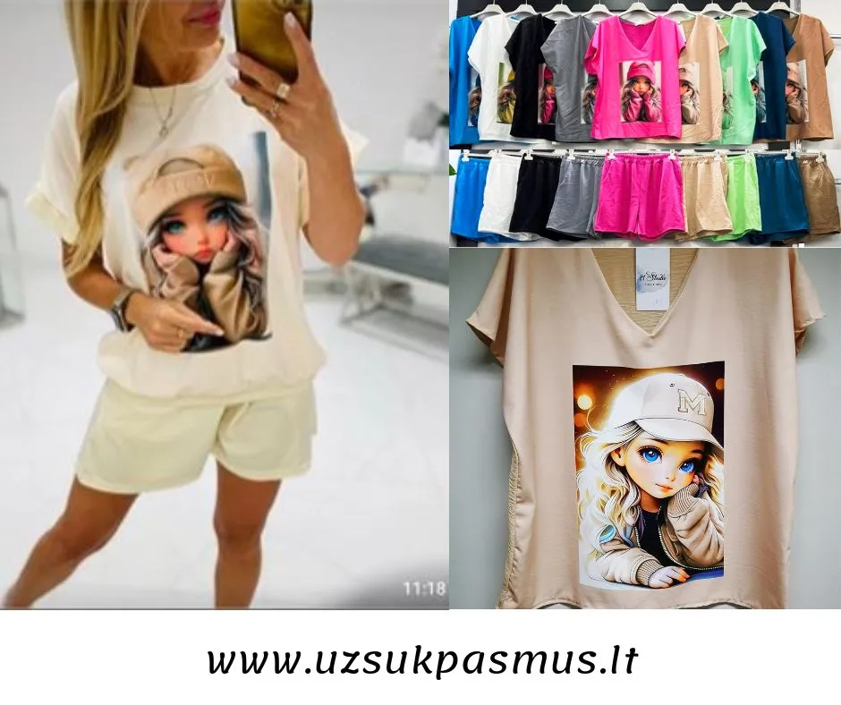 Jaunatviški kostiumai su šortais