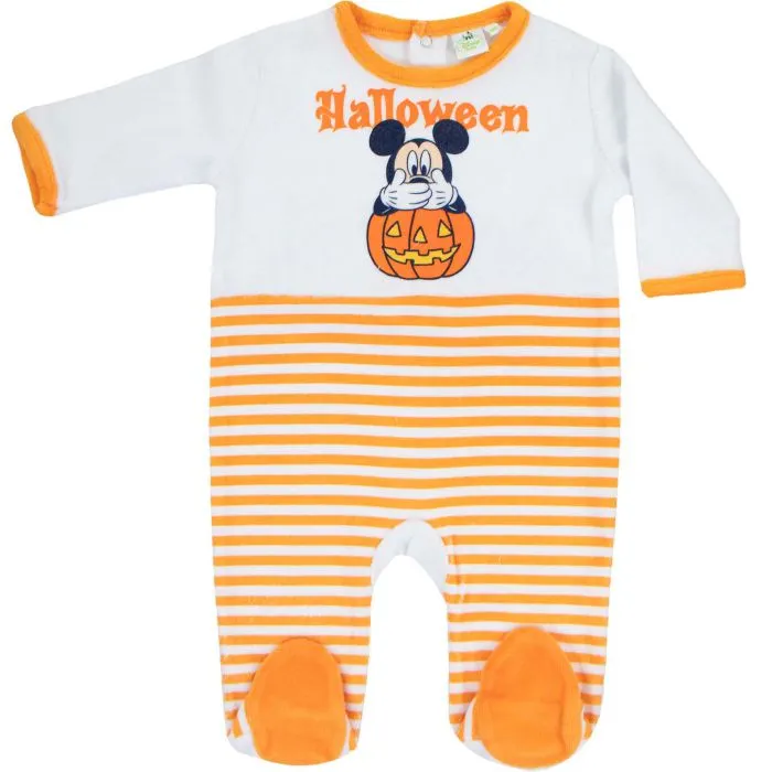 Veliūrinis kombinezonas Mickey Mouse Halloween Orange