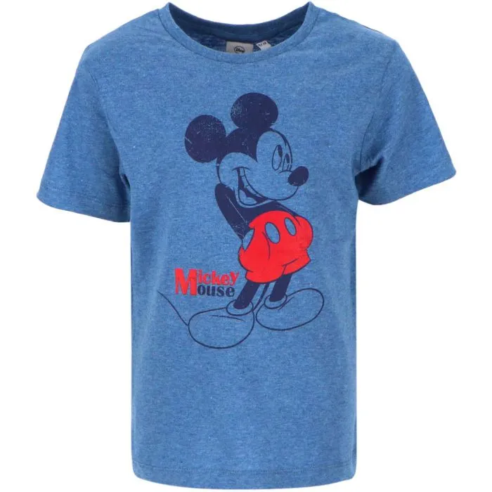 Mėlyni marškinėliai Mickey Mouse