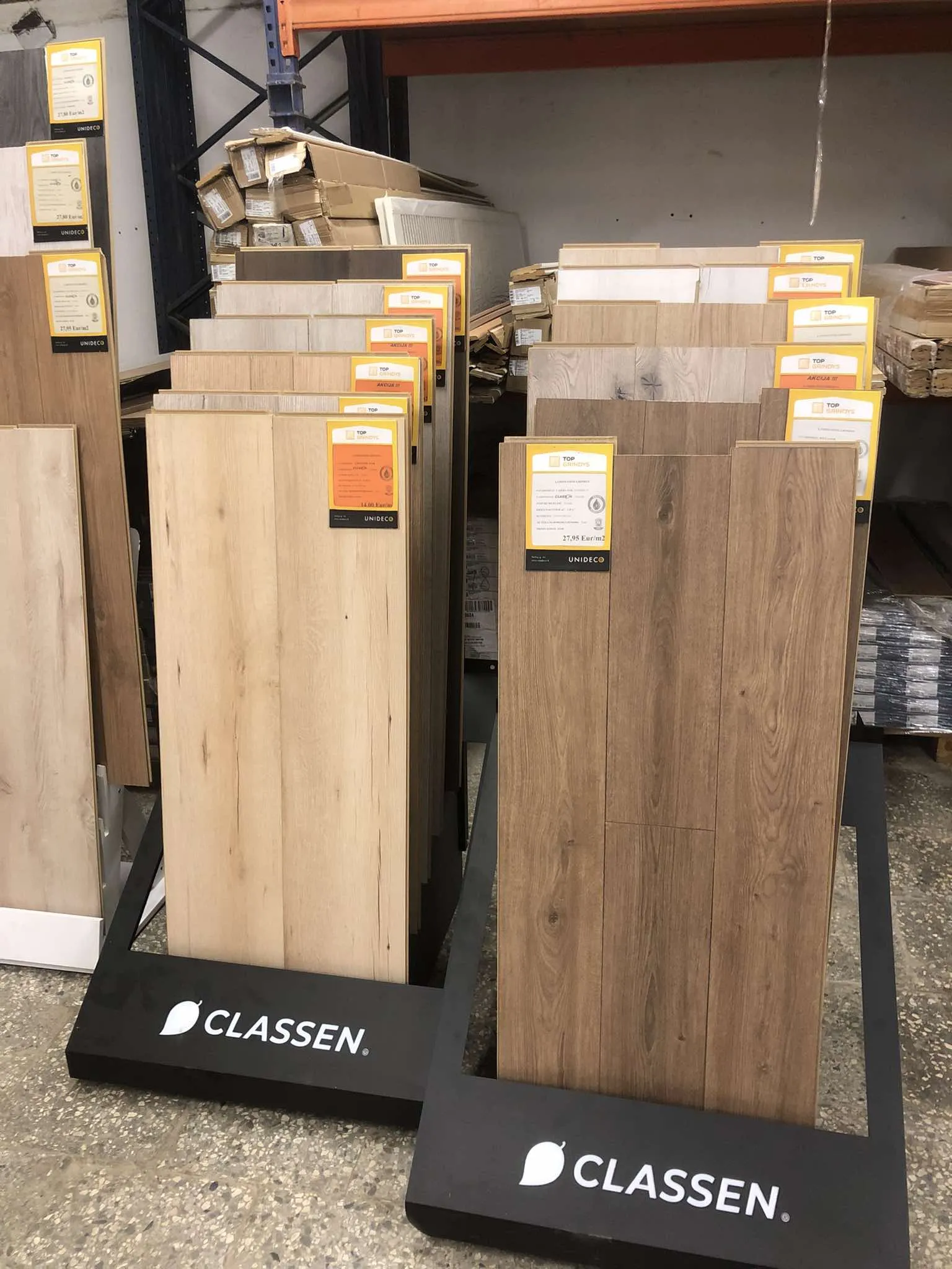 Classen laminatas ir vinilinės grindys.
