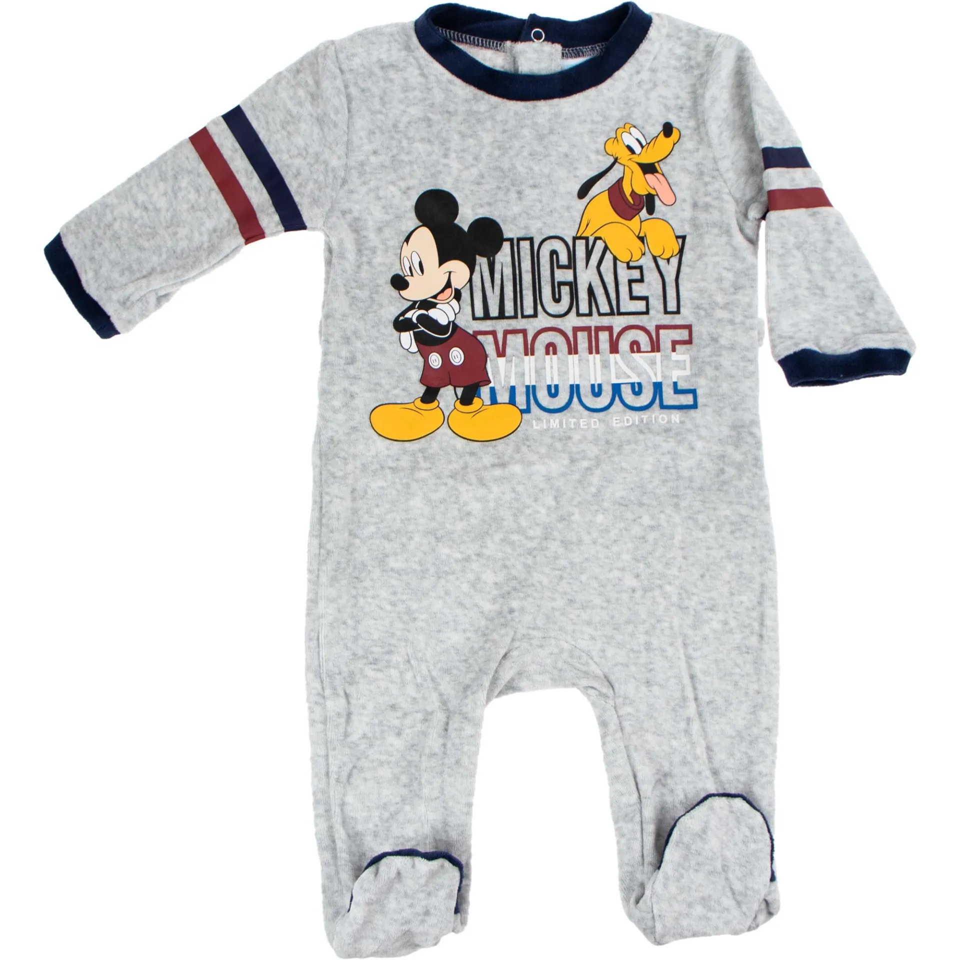 Pilkas veliūrinis kombinezonas Mickey Mouse