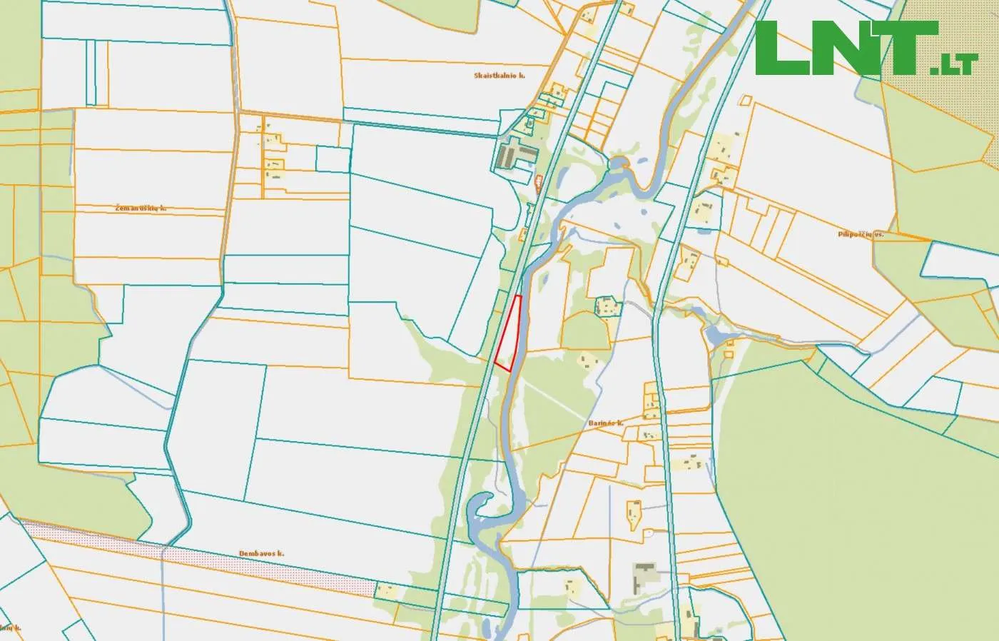 Parduodamas žemės ūkio paskirties sklypas, 1.55 ha Skaistkalnio k., Panevėžio raj.
