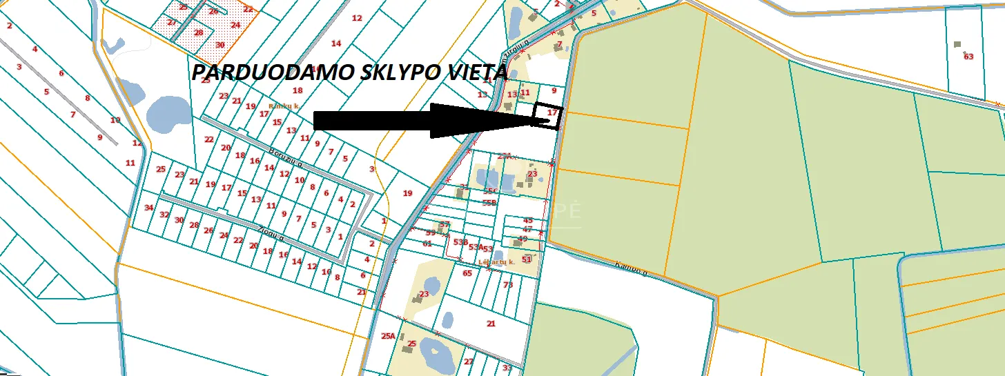 ŽEMĖS SKLYPAS NAMŲ STATYBAI PUIKIOJE VIETOJE!