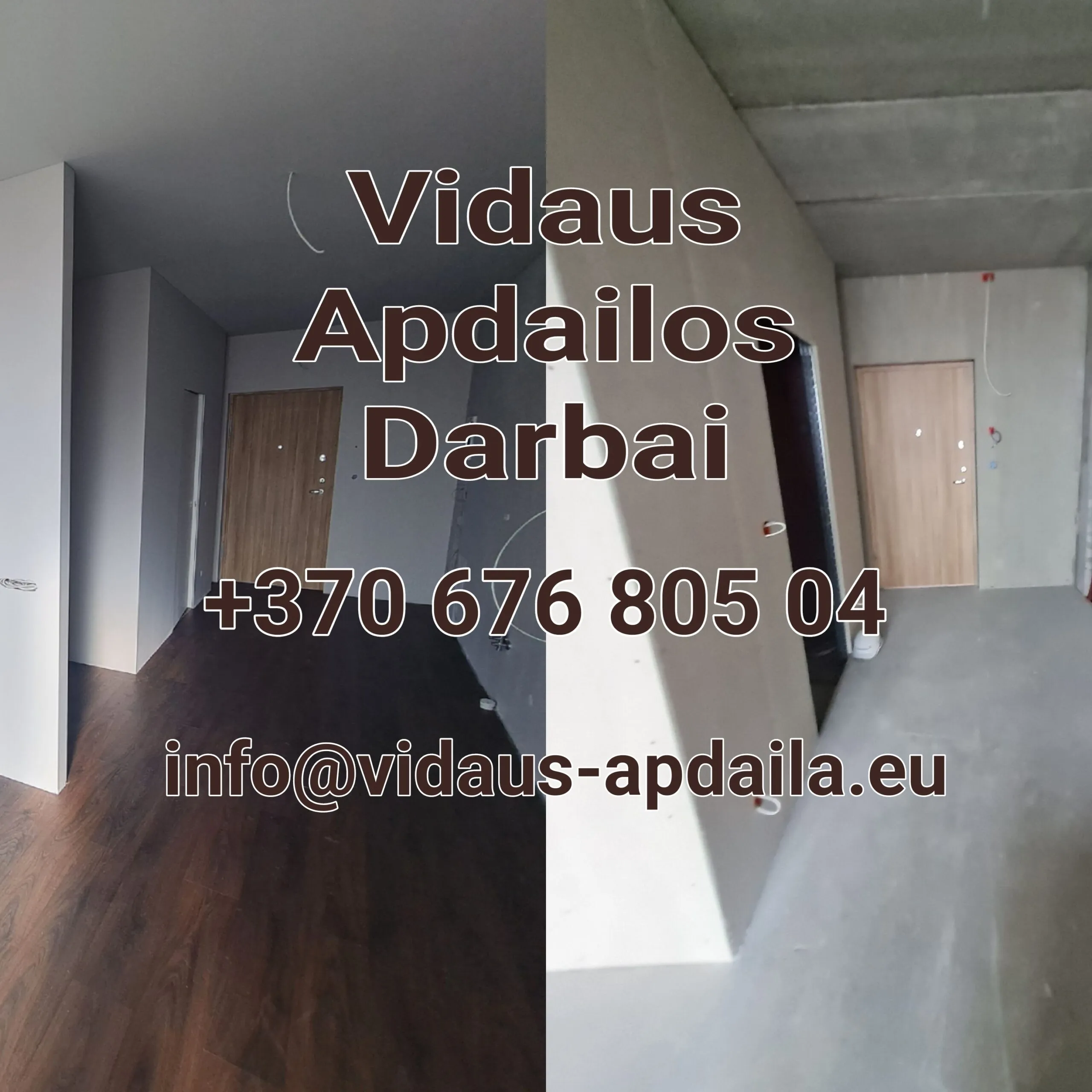 Apdailos darbai, Glaistymas, Dažymas