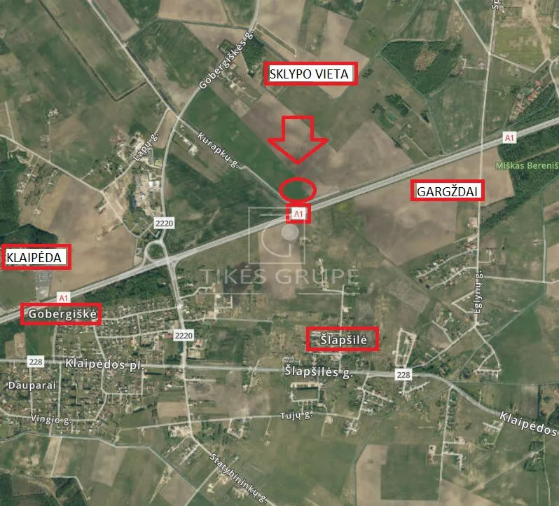 PARDUODAMAS KOMERCINĖS PASKIRTIES ŽEMĖS SKLYPAS PRIE AUTOSTRADOS!