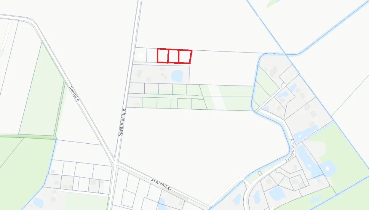 Klaipėdos rajone, Šakinių kaime parduodami 3 namų valdos sklypai