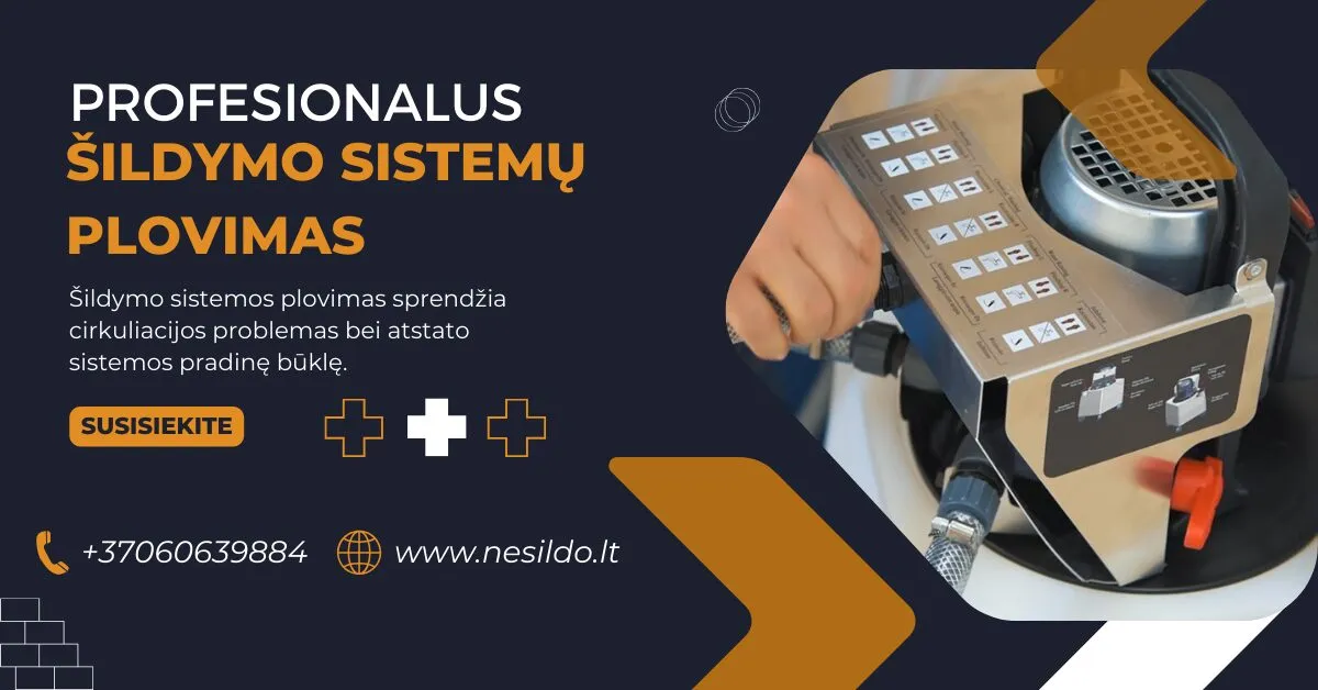 Šildymo sistemos plovimas