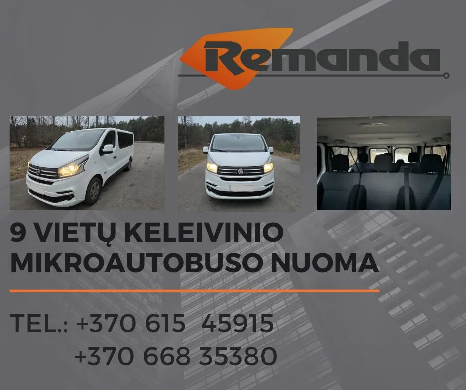 Krovininių ir keleivinio mikroautobusų nuoma