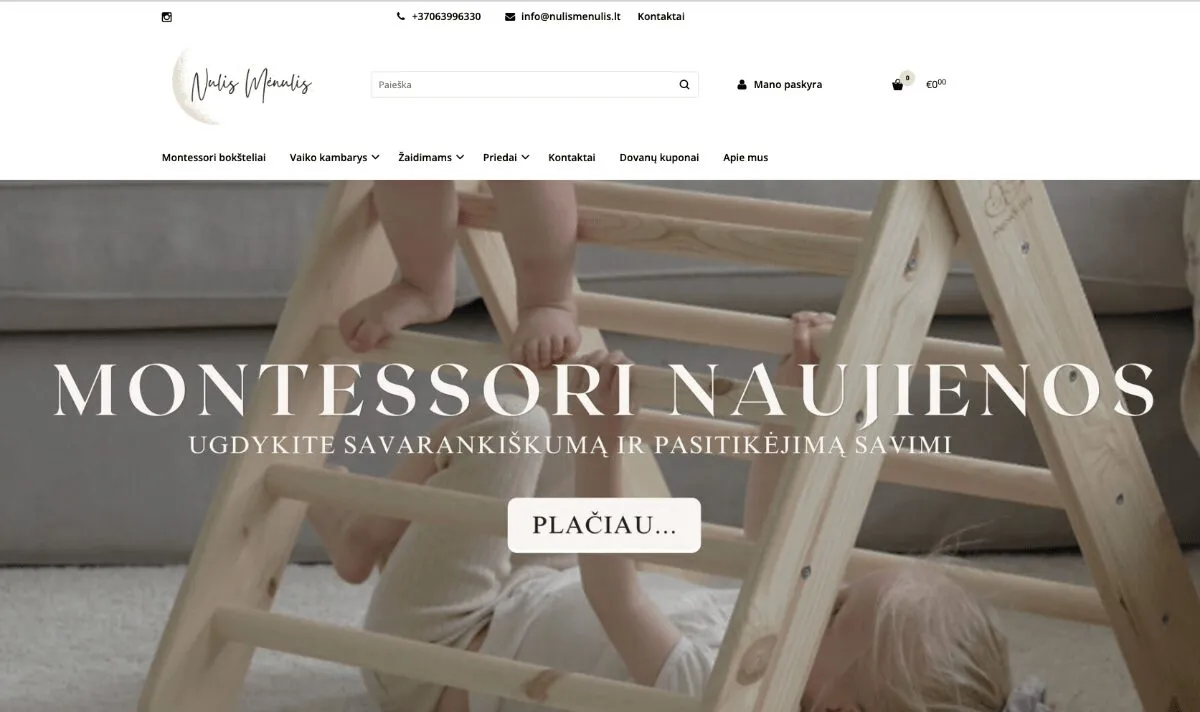 Lavinamieji Montessori žaislai įvairaus amžiaus vaikams - Nulismenulis.lt