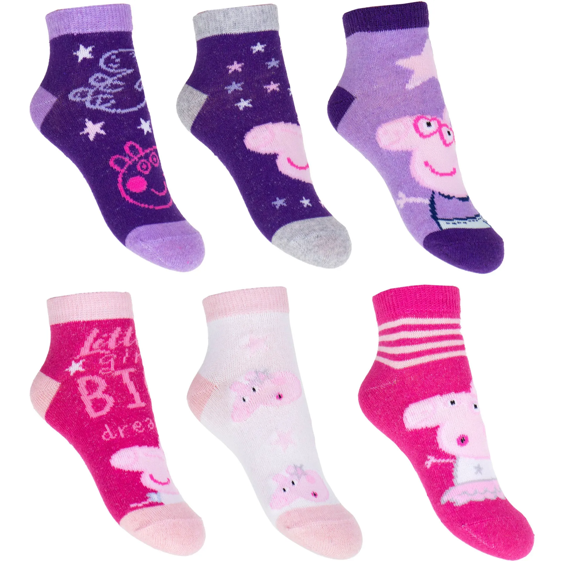 Kojinių rinkinys Peppa Pig 6 poros