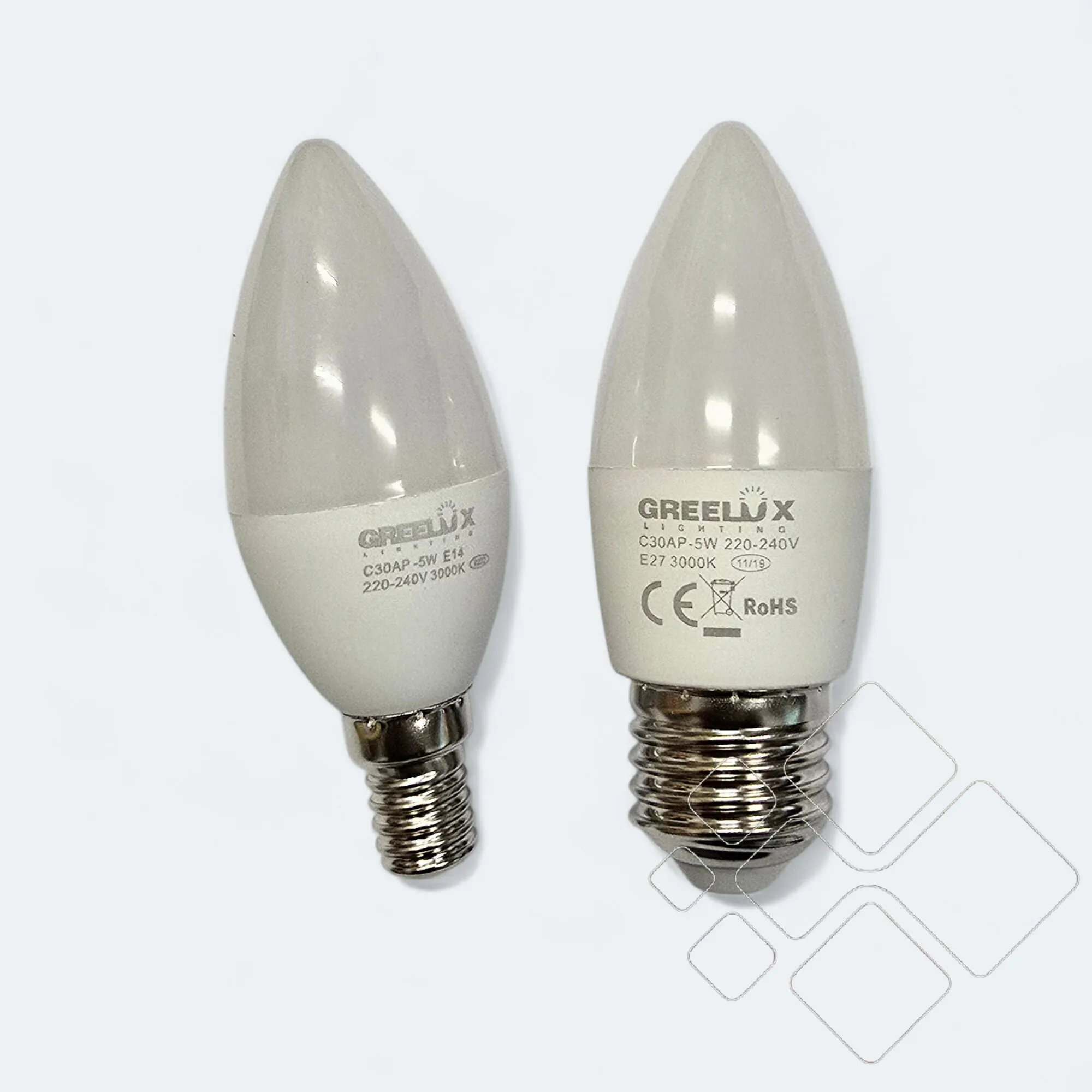 Žvakės formos 5W LED lemputės