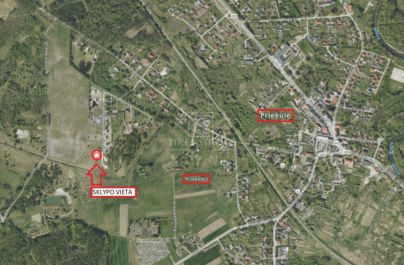 Parduodamas žemės sklypas Priekulėje I k., Vytauto g.
