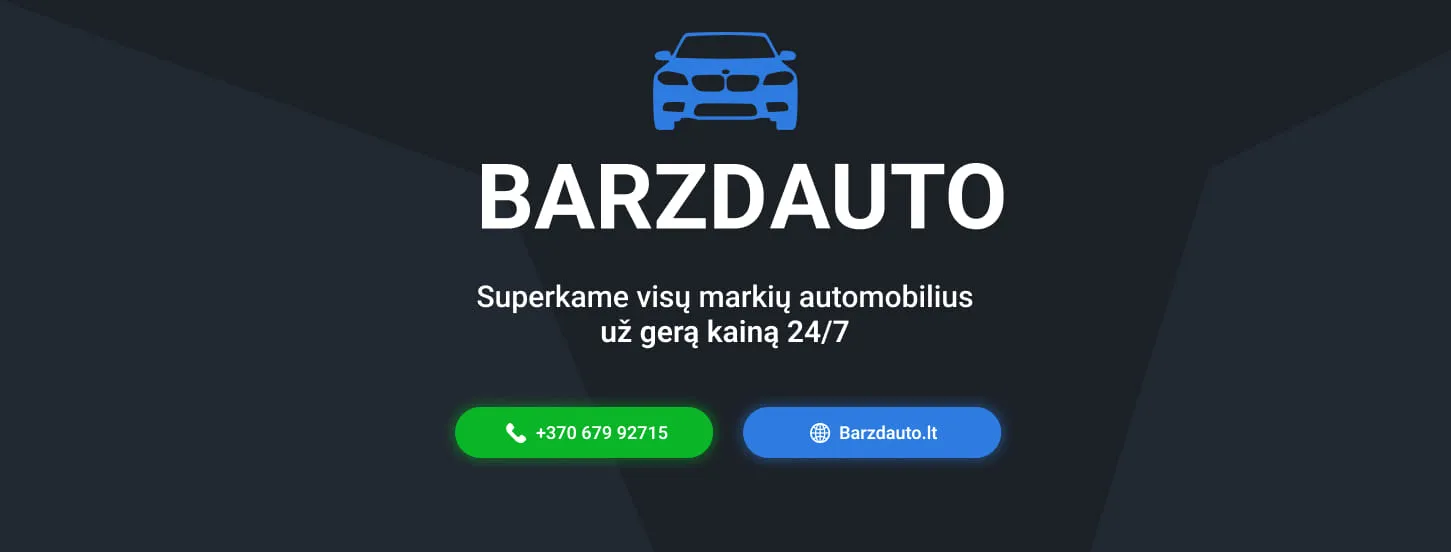 Automobilių supirkimas. MAZEIKIAI