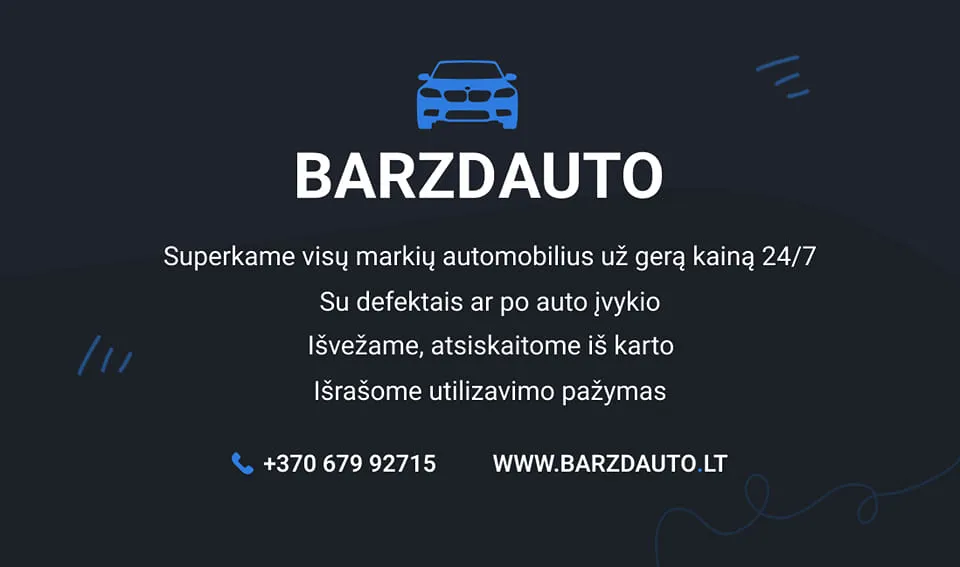 Automobilių supirkimas. MARIAMPOLE