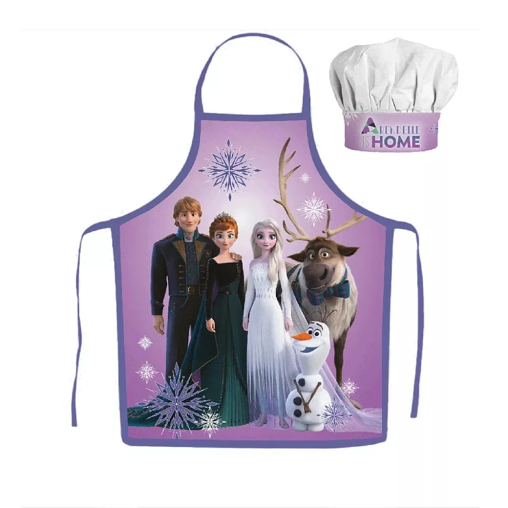 Frozen Family virtuvės šefo prijuostė ir kepurė