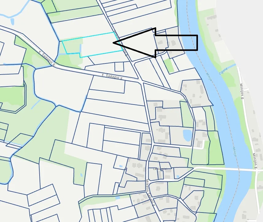 Parduodamas 1,18 ha sklypas Klaipėdos rajone, Lankupių kaime, netoli Minijos upės