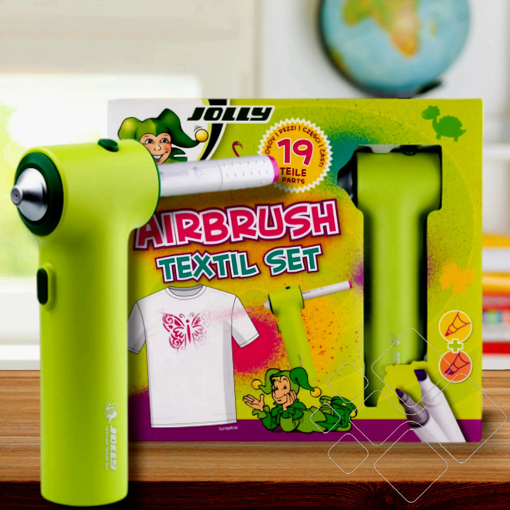 "Airbrush Textil Set" aerografo rinkinys