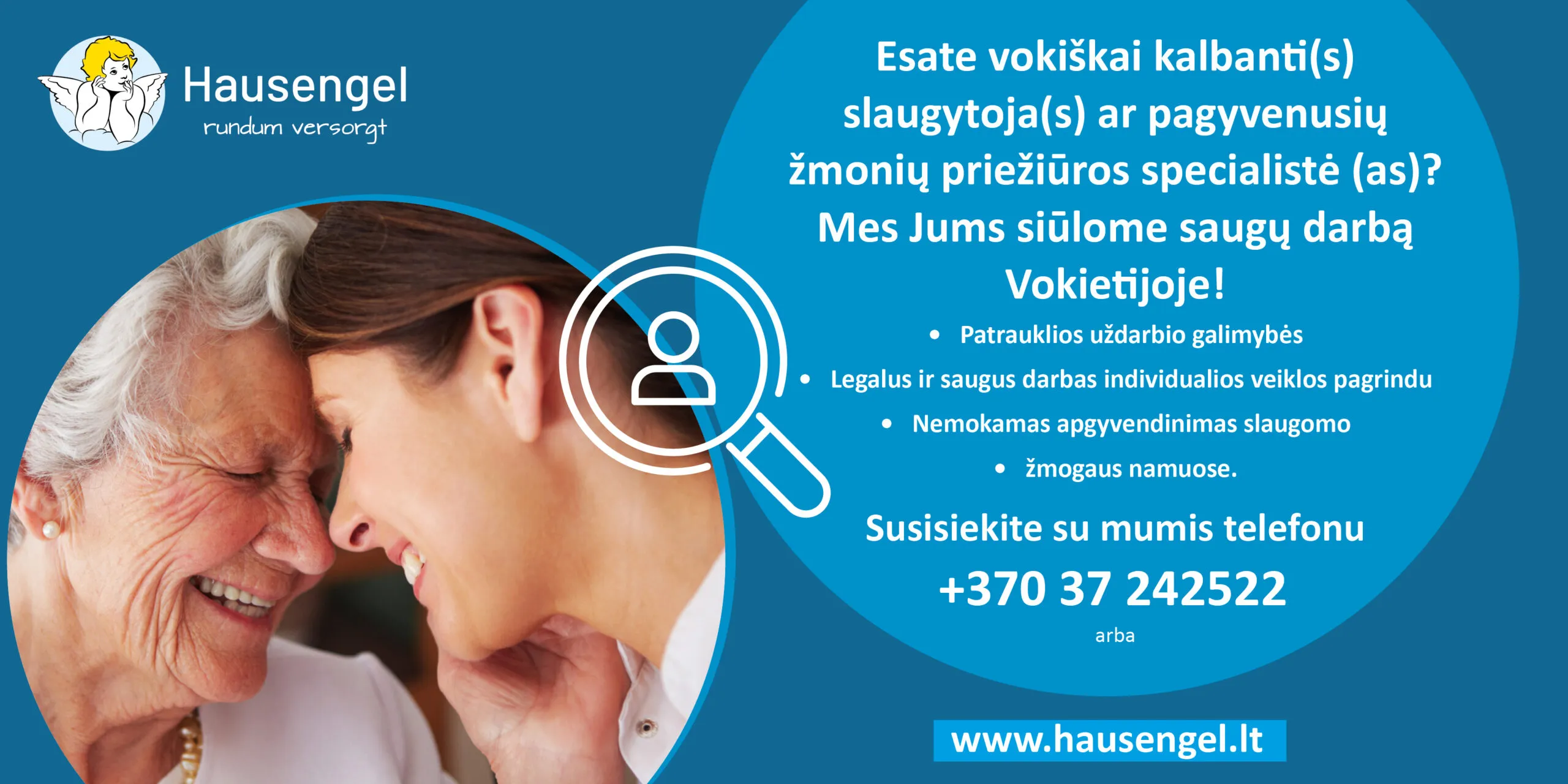 Darbas slaugoje Vokietijoje