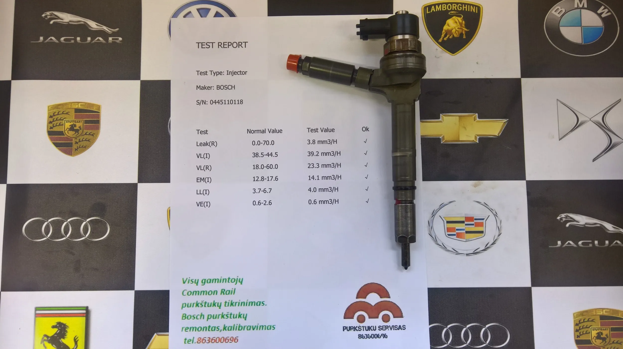 Kuro purkštukai Opel-Astra 1.7d. 0445110118