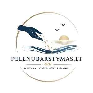 Pelenų barstymas Baltijos jūroje