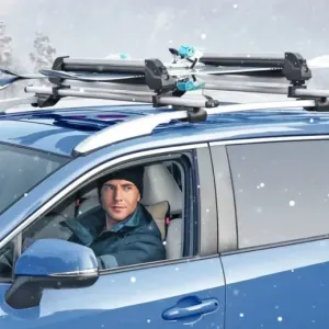 "Maxkare" slidžių ir snieglenčių automobiliniai laikikliai.