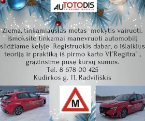 B kategorijos kursai