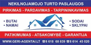 NEKILNOJAMOJO TURTO PASLAUGOS MAŽEIKIUOSE (+100 KM APLINK)